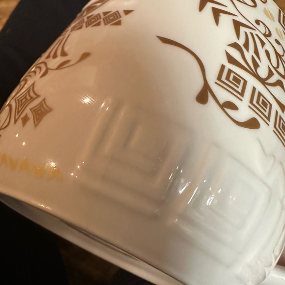 Set of 2 Starbucks gold themed mugs 2012 &‎ 2013 - Picture 3 of 11